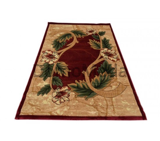 Синтетический ковер Hand Carving 0926A bordeaux-beige - высокое качество по лучшей цене в Украине